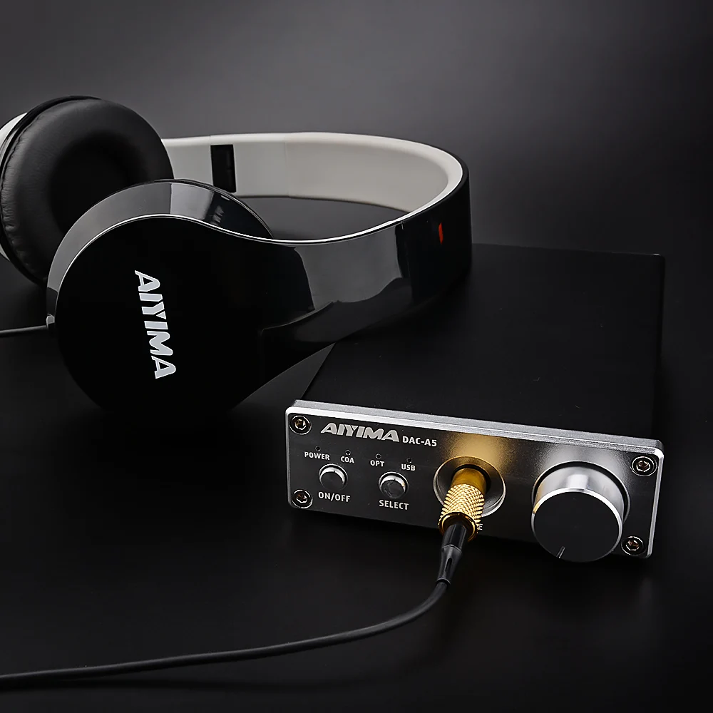 AIYIMA Mini Amp Portable Headphone HiFi AUX Amplifiers TPA6120 PC USB DAC Decoder Audio Headset Amplificador With Volume Control