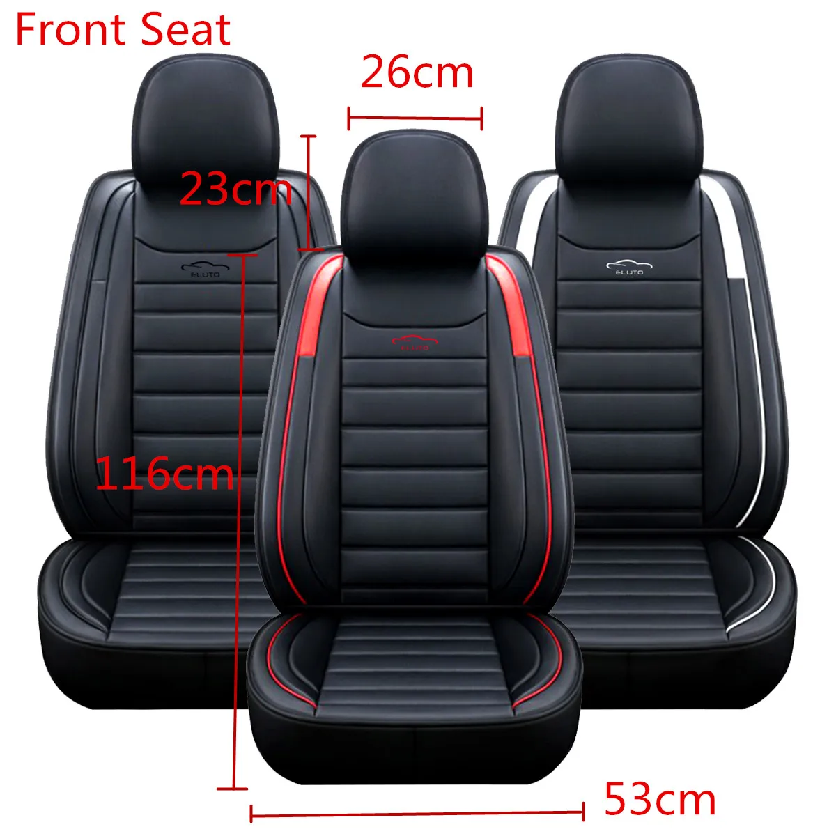 Car Front Back Seat Covers Full Set Universal Cushion Protectors for 5-Seats  SUV