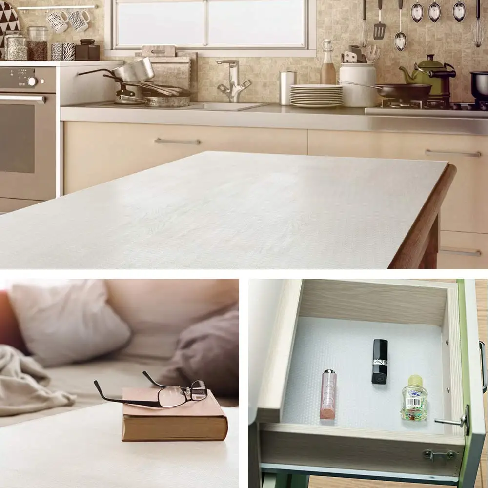 

kitchen accessories Shelf Drawer Liners - Waterproof Non-Adhesive Non-Slip Clear Protector Mat for Cabinet Cupboard Refrigerator