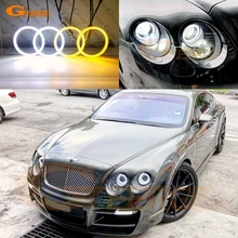 

For Bentley Continental GT GTC 2003-2010 Ultra Bright SMD LED Angel Eyes halo rings kit Day Light turn signal light