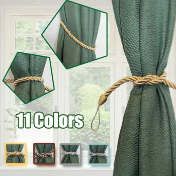 

1PC Curtain Ropes Holdbacks Tiebacks for Indoor Outdoor Use with Hook or Directly for Window Panels