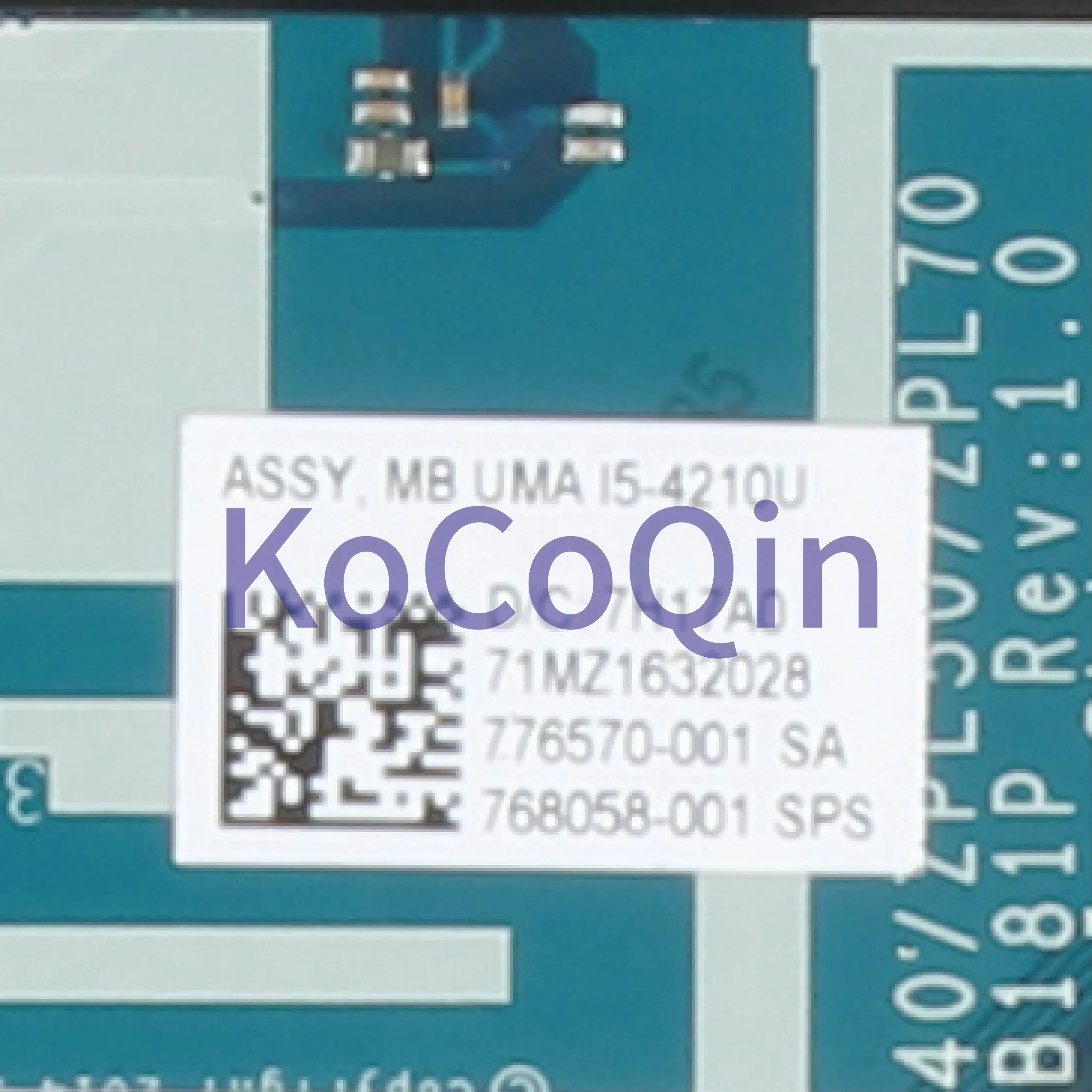 New  KoCoQin Laptop motherboard For HP Probook 440 450 G2 Core I5-4210U Mainboard 768058-001 776570-501 