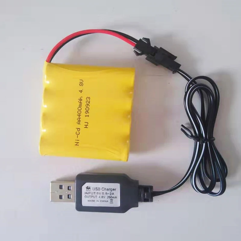 4.8V 700mAh AA NI-CD rechargeable battery pack and battery charger with SM connector battery charger rechargeable battery