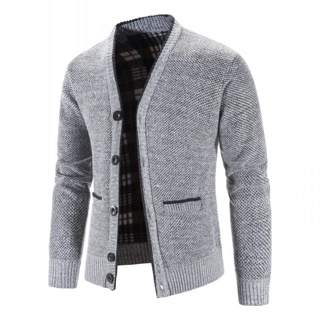 Nowe swetry płaszcze męskie zimowe grubsze sweter dziergany swetry Slim Fit męskie dzianiny ciepłe swetry, kurtki męskie dzianinowa odzież 2