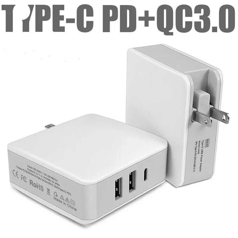 PD Быстрая зарядка QC3.0 многопортовое USB быстрое зарядное устройство умная для