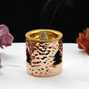 

Gold-plated golden ceramic incense burner Arab Middle East