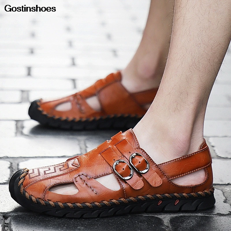 

Gladiator Sandals For Men Sandale Homme Cuir Cool Casual Shoes Hollow Out Size Shoes Sandale Homme Sandalias Para Hombre