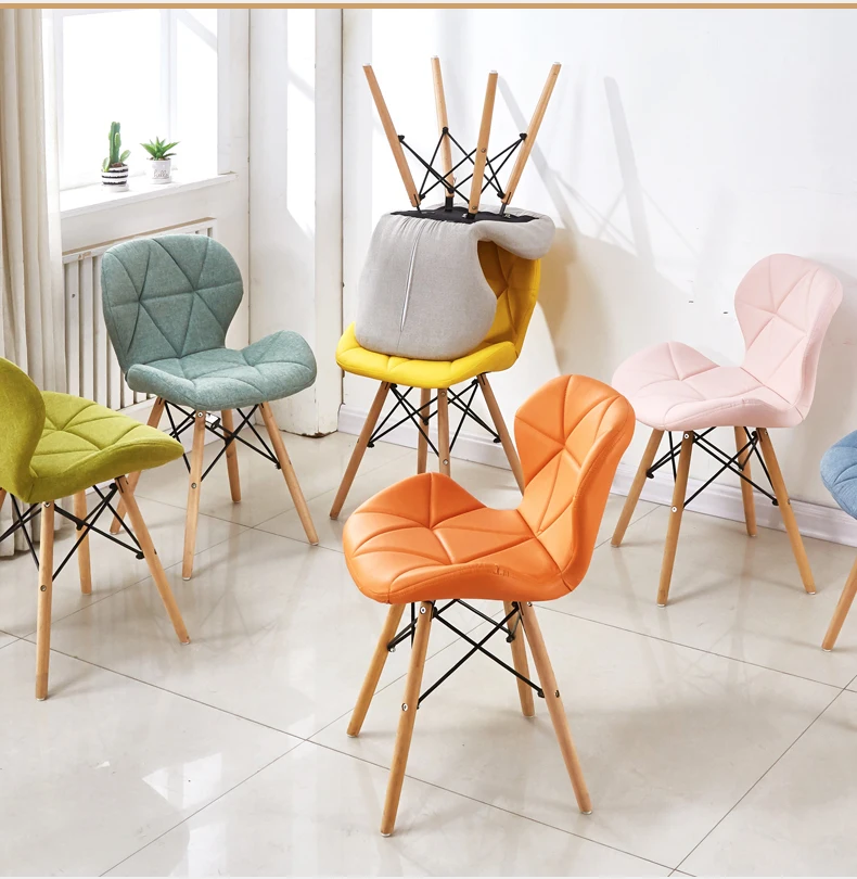 Dining Chairs Study Dining Room Back Chair Home Simple American Retro Butterfly Chairs Nordic Living Room Dining Chair Sillas