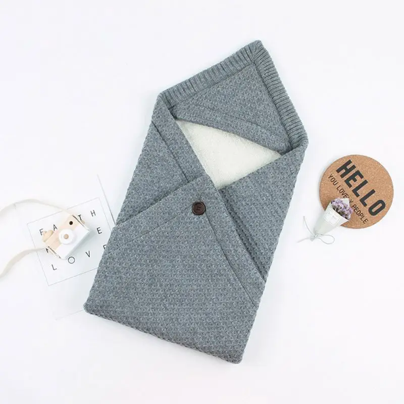 Newborn Baby Sleeping Bag Knit Cocoon super soft Infant Swaddle Wrap blanket Kid