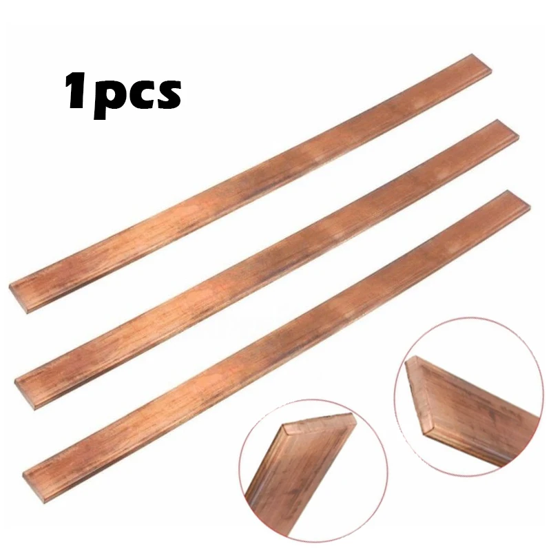 1pcs 99.95% Pure Copper Thickness Copper Strip Red Pad Foil Plate Bar DIY CNC Material New Hot