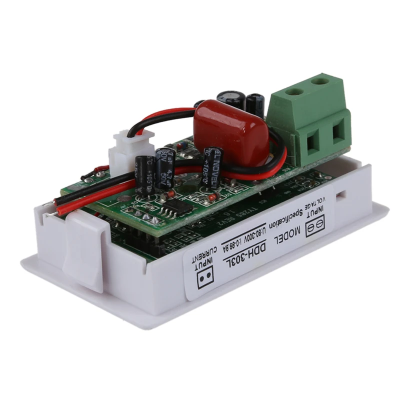 D85-2042 AC80-300 V 0-100A вольтметр ЖК-цифровой измеритель напряжения белый