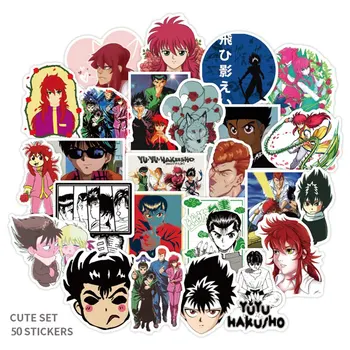 

50Pcs/set Japanese Classic Animation YuYu Hakusho Stickers For Waterproof Refrigerator Motorcycle Skateboards Laptop Luggage Toy