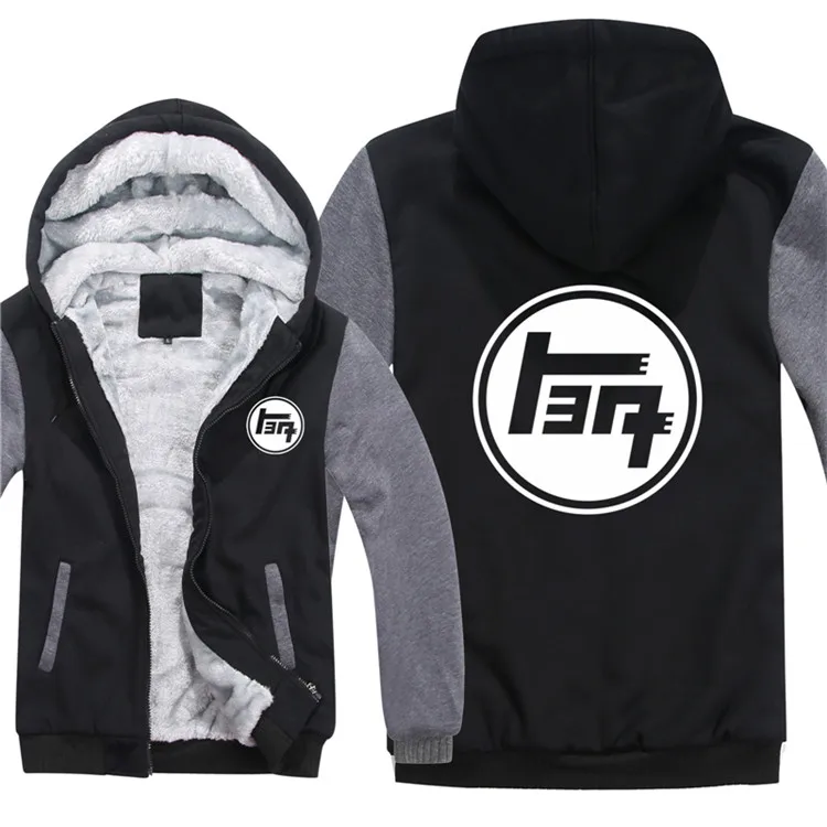 Japan Toyato Logo Hoodies Mens Zipper Coat Fleece Thicken Men Toyota Sweatshirt