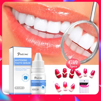 

Tooth Whitening Serum Essence Dental Care Whitener Oral Hygiene Effective Deep Cleaning Remove Plaque Stains Yellow Teeth