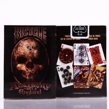 

Bicycle Black core Paper Alchemy England Deck Playing Cards Advanced Paper Pokerset Magic Tricks Gift Collection Pokers 63x88mm