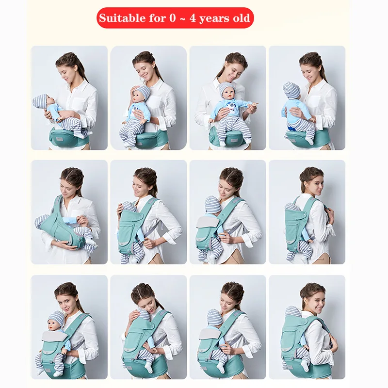 MissAbigale 0~ 48 м Portabebe Рюкзаки-кенгуру Эргономичные рюкзаки-кенгуру для малышей эргономичный кенгуру Детский костюм на лямках для новорожденных