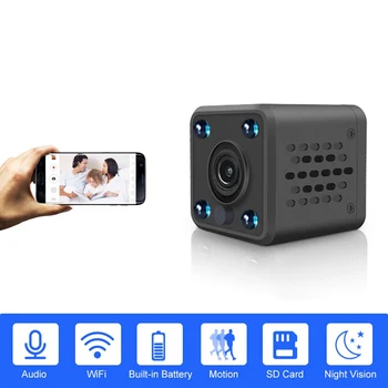

HD 720P / 1080P Mini wifi IP Camera 140 wide Degree Infrared Night Vision Voice Video recorder 2MP Surveillance camera pk sq11