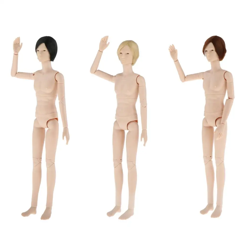 BJD 24 Jointed Customized Doll Body 3D Eyes Making Accessory White Skin BJD 24 Jointed Customized Doll Body 3D Eyes Making Accessory White Skin