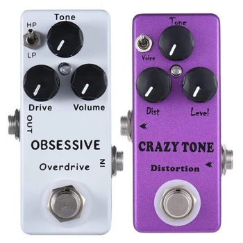 

Mosky Obsessive Compulsive Drive OCD Overdrive Guitar Effect Pedal &True Bypass & MP-50 Crazy Tone Riot Distortion Mini Single G