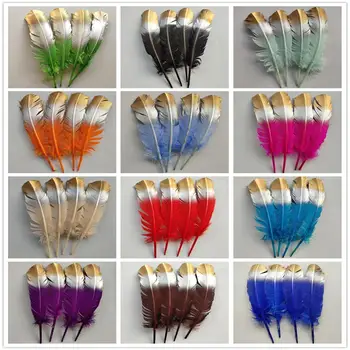 

More Colors 100/500pcs Beautiful Natural Turkey Feathers 25-30 CM/10-12 Inch DIY Jewelry Craft Making Home Decoration