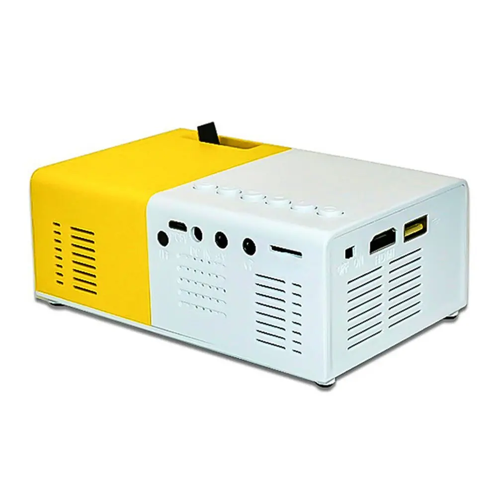 Portable Projector 3D HD LED Home Theater Cinema 1080p HDMI-compatible USB Audio Projector Yg300 Mini Camara Masanori