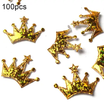 

100Pcs Christmas Crown Shape Confetti New Year Wedding Party Table Scatter Holiday Decor Christmas Decorations For Home New