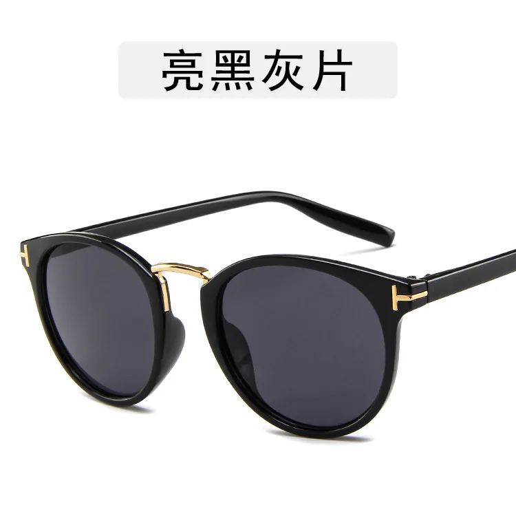 Tom ford TF солнцезащитные очки для женщин и мужчин фиолетовые леопардовые модные овальные пляжные очки oculos de sol feminino - Цвет линз: black-balck