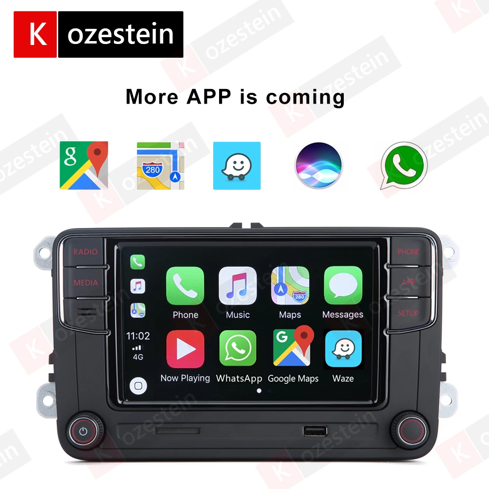 Автомобильное радио VW RCD360 автомобиль MIB 6RD035187B 17D035280 Carplay головное устройство для