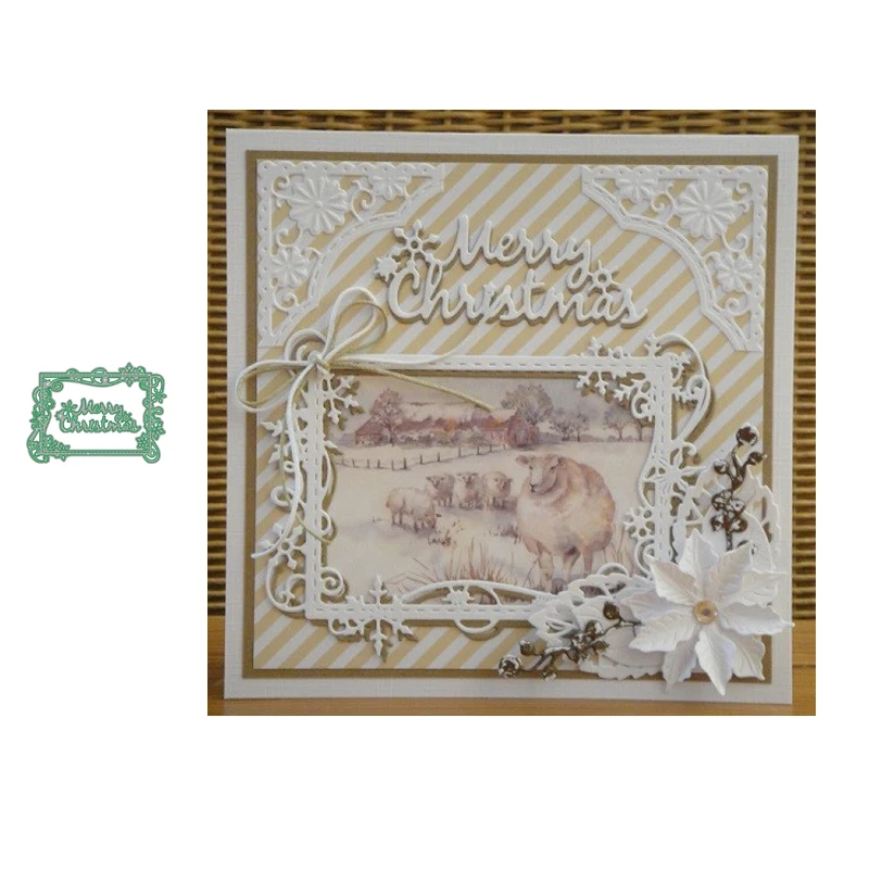LLove CCraft штампы для резки металла Форма рукоделия Снежинка рамка скрапбукинга