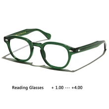 Зеленые очки для чтения с изображением Джони Депп, мужские и женские, фирменный дизайн, компьютерные очки для дальнозоркости+ 1,0+ 1,5+ 2,0+ 2,5+ 3,0+ 3,5+ 4,0