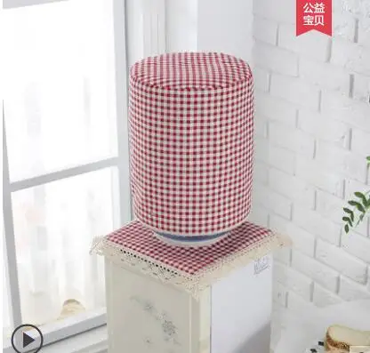 Cotton and linen cloth art drinking fountain cover dust cover pastoral style bucket 2-piece modern minimalist bucket