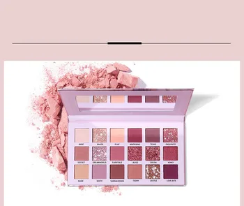 

hot sale 18 colors private lable eyeshadow waterproof sweat proof long lasting Glitter Shimmer Matte Eyeshadow Palette
