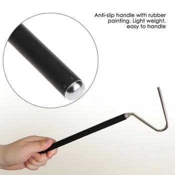 

Stainless Steel Snake Hook Adjustable Extensible Telescoping Snake Reptile Catcher Long Handle Reptile Catching Tools