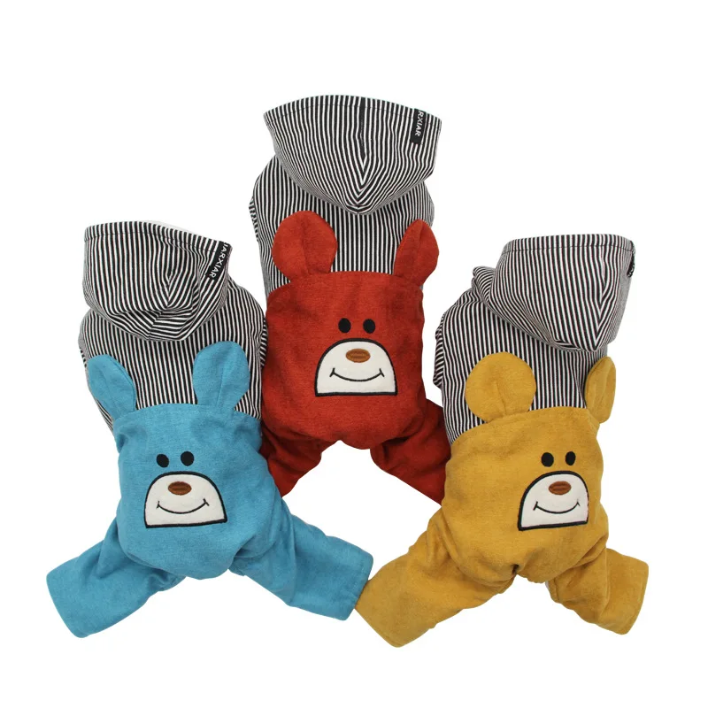 

Pet Clothes 2019 Autumn and Winter New Warm Dog Clothes Corduroy Straps Multi Colors S-xxl Four-legged Small Dog Cotton Clothes