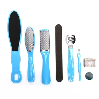 

8Pcs/Set Manicure Foot Care File Set Dead Hard Skin Callus Remover Scraper Pedicure Rasp Tools Feet Care Tool Kit Stainless tool