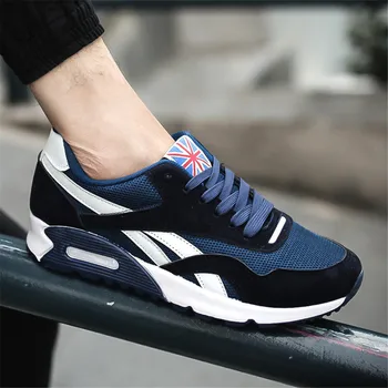 

Non-Leather Casual Men Shoes Black Sneakers Cushion Breathable Shoes Male Sporting Sneakers Zapatos De Hombre Size 39-44