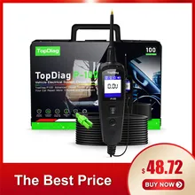 Original jdiag p100 nova geração de energia sonda função circuito testador sistema elétrico ferramenta diagnóstico powerscan pt 100