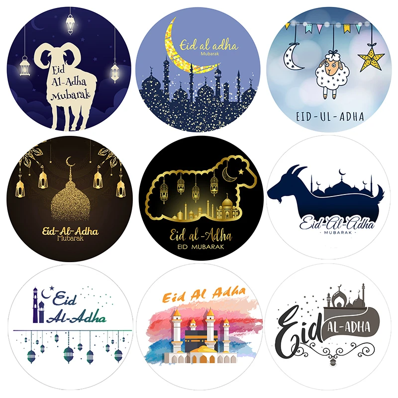 ملصقات عيد الأضحى ذاتية اللصق زينة العيد عيد الأضحى تغليف هدايا ختم لوازم الحفلات Party Diy Decorations Aliexpress