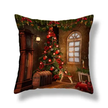 

Cushion Cover Christmas Decorative Sofa Bed Home Decor Pillow Case Cushion Cover 45*45 Home Decor 2020 Xmas New Year Kussenhoes