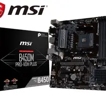 New MSI B450M PRO-VDH PLUS original motherboard Socket AM4 DDR4 USB2.0 USB3.1 64GB B450 Desktop motherborad