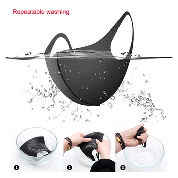 

3-Layer Anti-fog Haze Dust Face Mask Reusable Mouth Cover Washable Dustproof 3D Mouth Mask Men Women