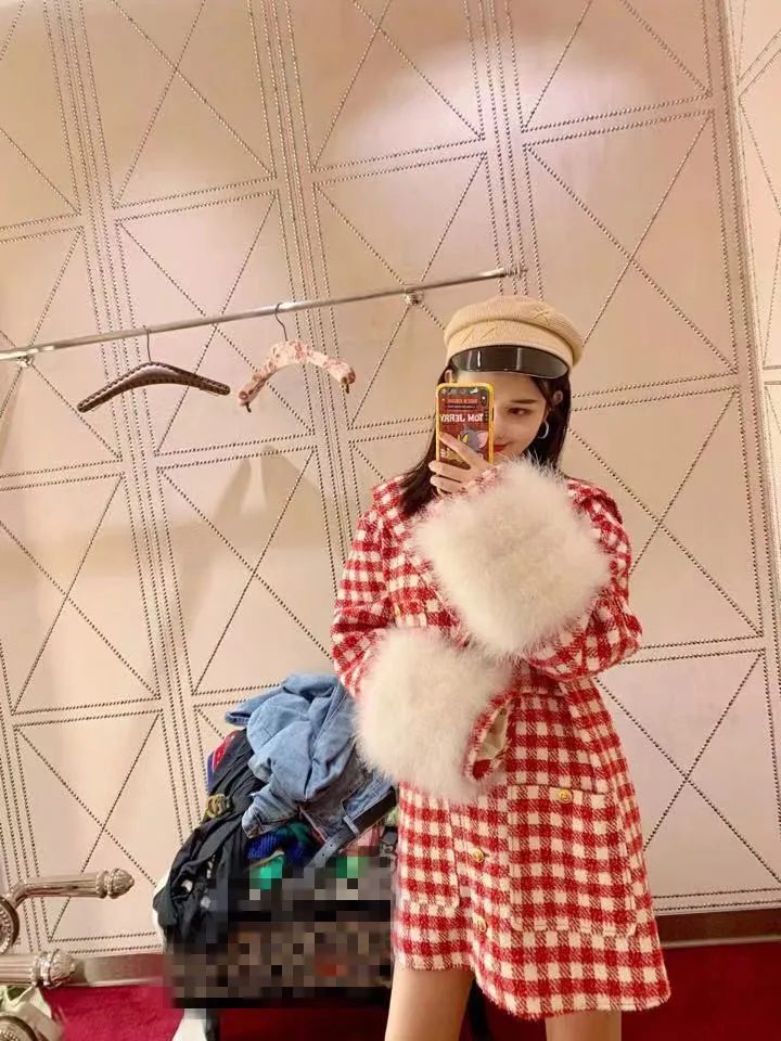 AH09167 Модные женские пальто и куртки Подиумные роскошные известные бренды европейский дизайн вечерние женская одежда