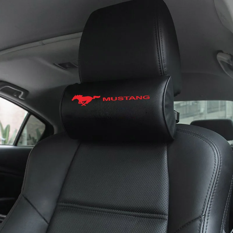 Автомобильная подушка для шеи для Ford Mustang, защита шеи, дизайн, безопасность автомобиля, подголовник, подушка, авто аксессуары