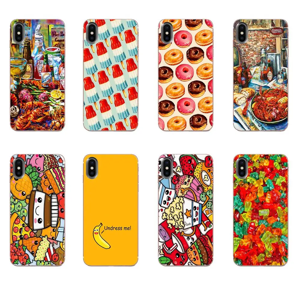 Милый чехол для телефона Kawaii Donut Pizza Food HTC Desire 530 626 628 630 816 820 830 One A9 M7 M8 M9 M10 E9 U11 U12 Life Plus