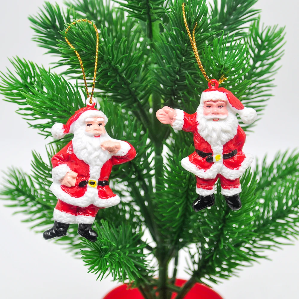 Enfeites de natal pintados à mão, 2 peças, pingentes de árvore de natal,  presente de ano novo para crianças, decoração de casa|Enfeites p/ árvore de  Natal| - AliExpress