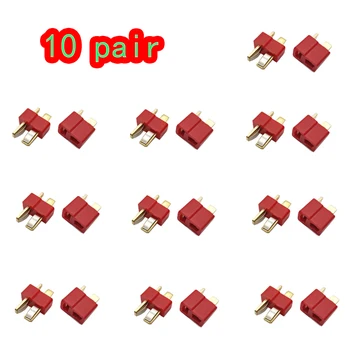 

T Plug Deans Terminals Connectors Set For RC LiPo Battery Helicopter Male/Female Terminals Connectors Assortment Kit