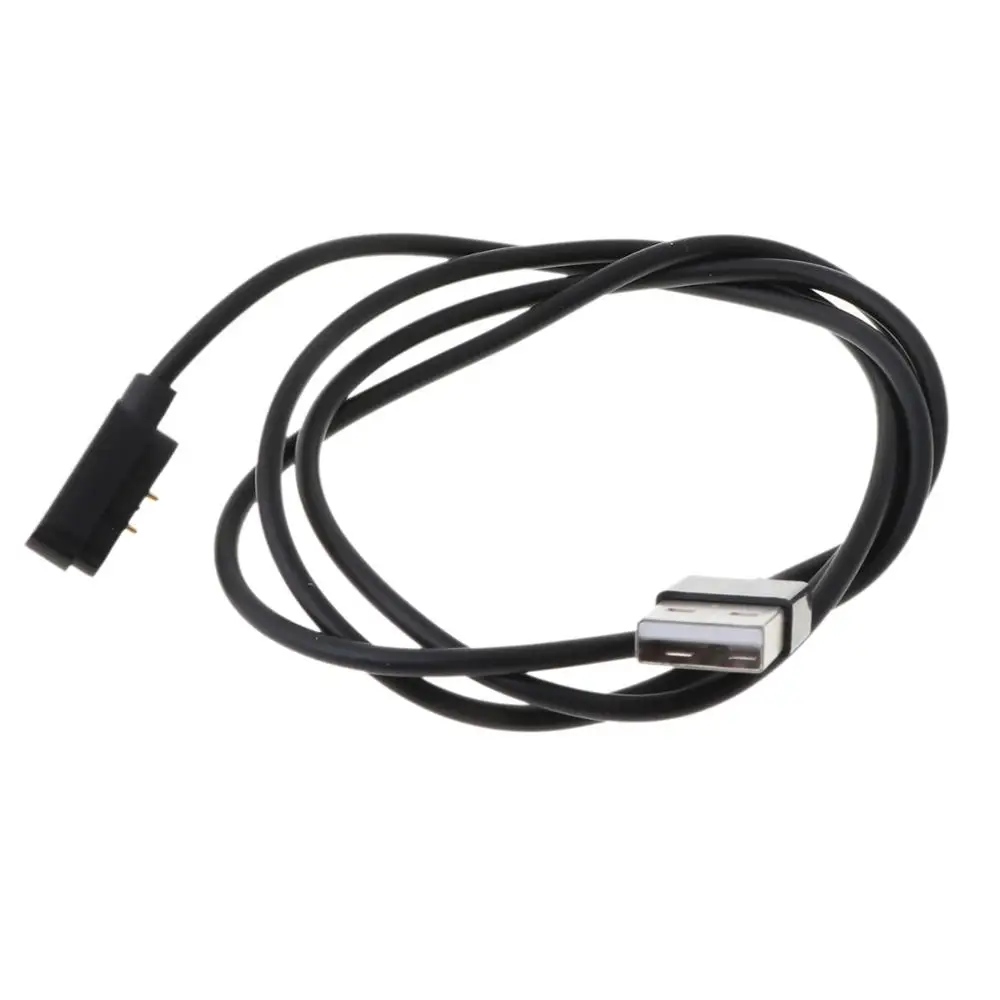 Magnetic Charge Charging Cable charging cable usb charging cable smart watch charging holder for Smart Watch with Magnetics Plug for 2 Pins Distances 4mm Black Novel Power Charger Cables