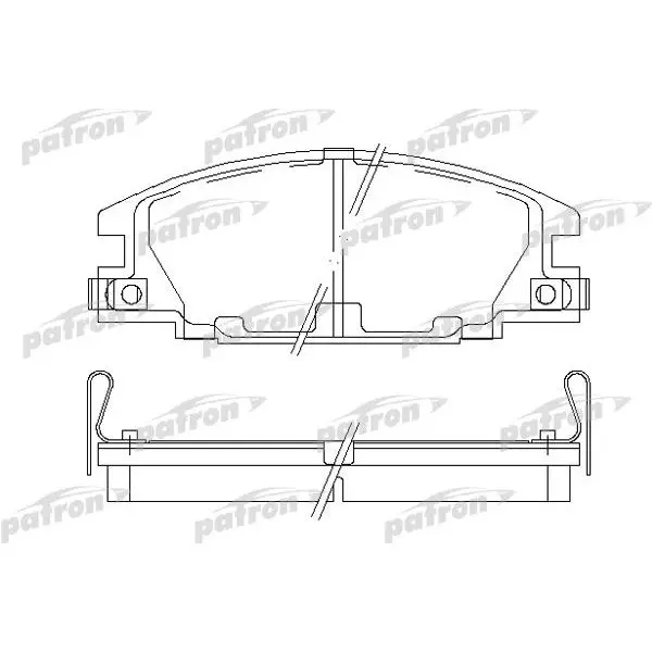 Колодки тормозные дисковые передн ISUZU: CAMPO 83-90, TROOPER 84
