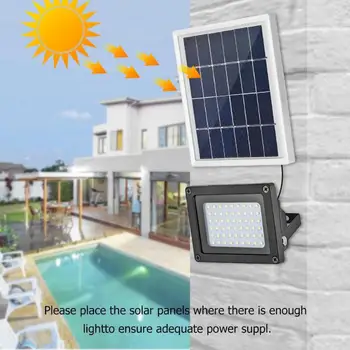 

54LEDs Lawn Lamp Solar Powered Waterproof IP65 Outdoor Landscape Spotlight Solar LED Flood Light Courtyard Park Lighting
