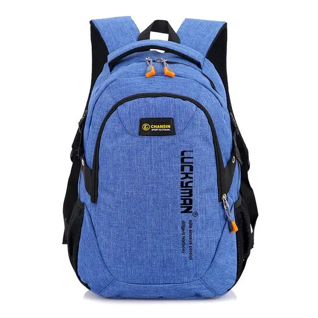 Light Blue Брезентовые школьные сумки, Детские ортопедические мужские рюкзаки, детские школьные сумки для мальчиков и девочек, школьный рюкзак, мужская сумка J952 - Цвет: Light Blue